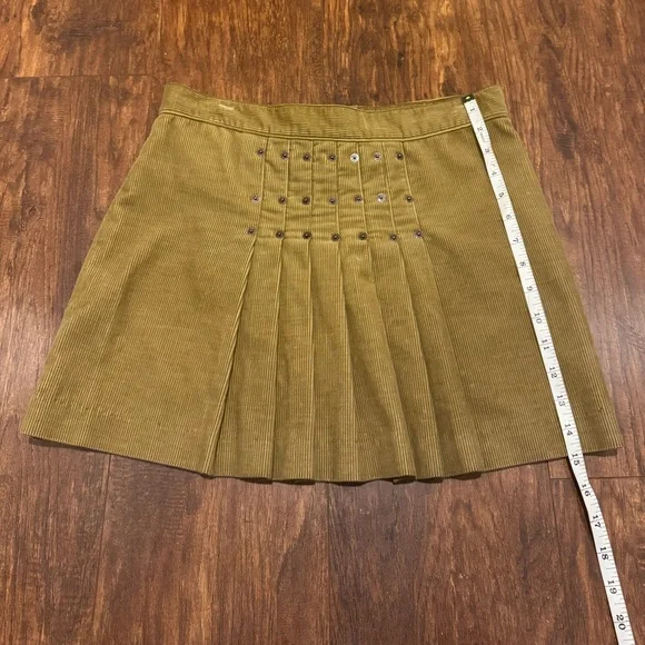 Vintage Juicy Couture Jeans Corduroy Pleated Skirt | Medium - Picture 9 of 10